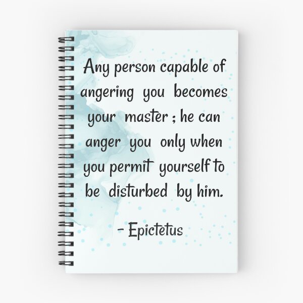Item preview, attitud quotes | Self growth quotes - Any person capable of angering you becomes your master  - Epictetus  designed and sold by Quoteology101.