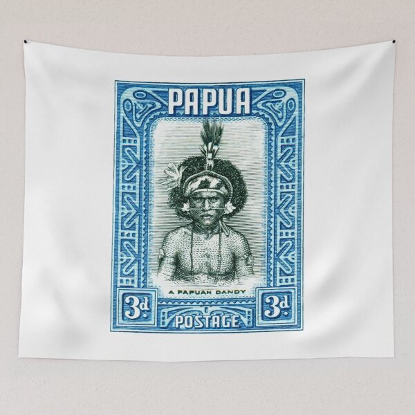 Item preview,  1932 Papua New Guinea Native Dandy Postage Stamp designed and sold by retrographics.