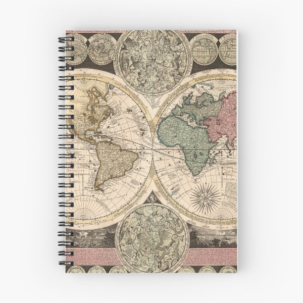 Item preview, Antique Map of the World in 1700 designed and sold by ganje.