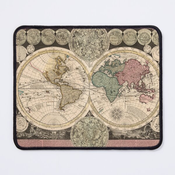Item preview, Antique Map of the World in 1700 designed and sold by ganje.