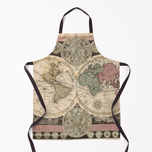 Item preview, Antique Map of the World in 1700 designed and sold by ganje.