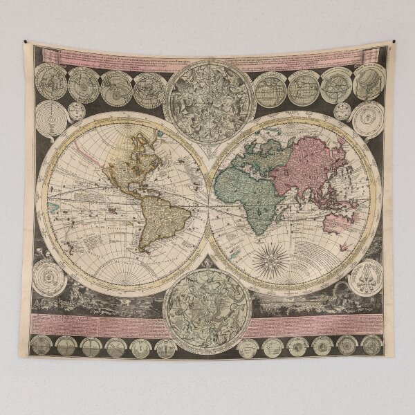 Item preview, Antique Map of the World in 1700 designed and sold by ganje.