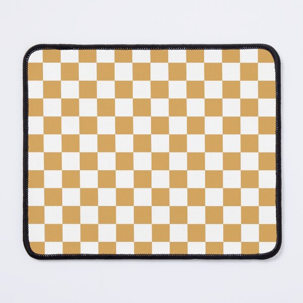 Item preview, Checkerboard Mini Check Pattern in Muted Mustard Gold and White designed and sold by kierkegaard.