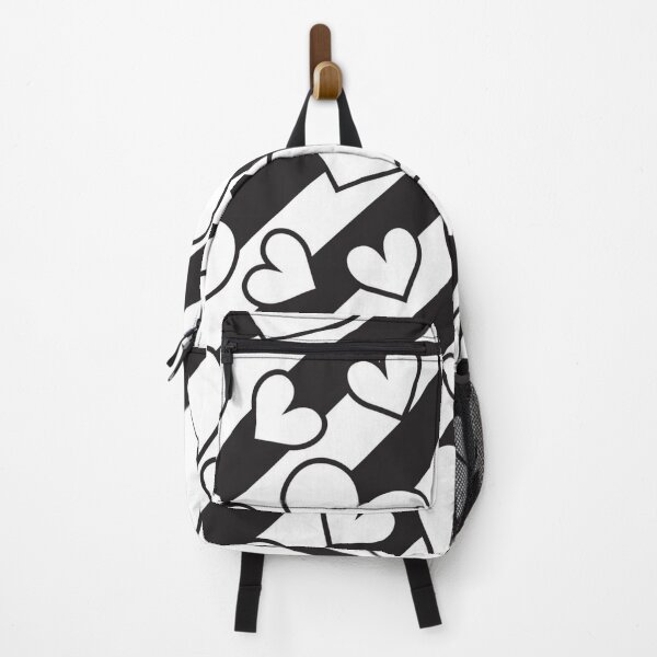 Item preview, black and white hearts and stripes designed and sold by ylawler.
