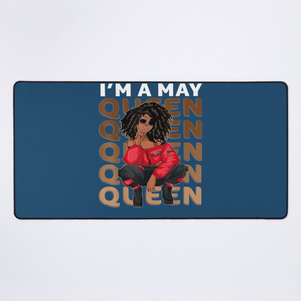 Item preview, Afro Melanin Black Women I'm A May Queen Birthday Gift designed and sold by SaltyFNG.