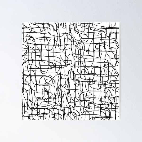 Artikelvorschau, Überlappendes Squiggly Line Doodle entworfen und verkauft von Miranda Benson.