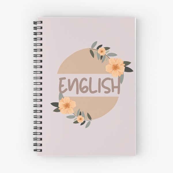 Item preview, English Aesthetic School Subject Supplies In Florals designed and sold by allyzza.
