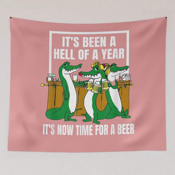 Item preview, 2021 It's Been A Hell Of A Year It's Now Time For A Beer  designed and sold by SaltyFNG.