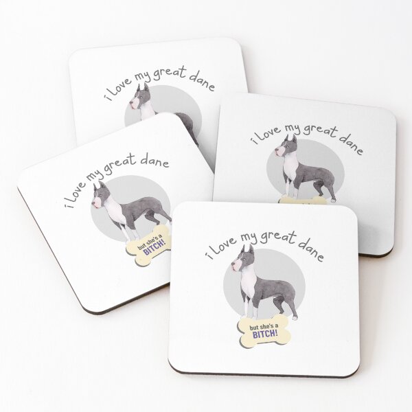 Item preview, That Bitch Of A Great Dane, I Love! - Funny Dog Lover designed and sold by CrazyBichAsian.