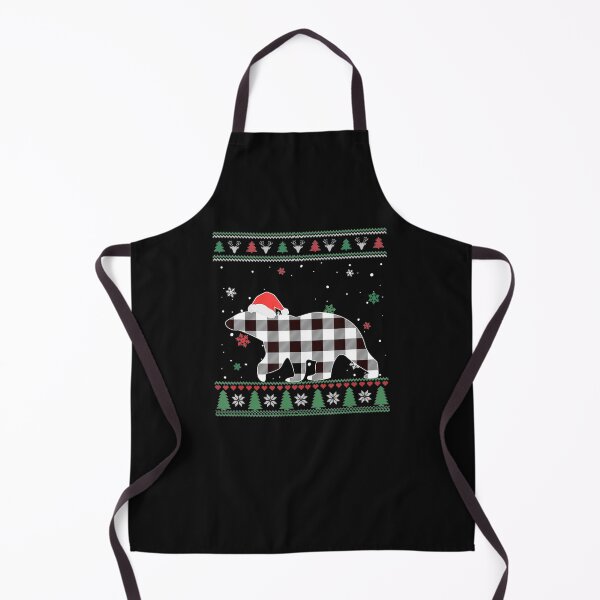 Item preview, Christmas Bear Buffalo Plaid White Ugly designed and sold by Nguyenhaithanh.