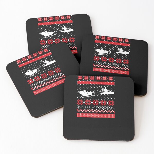 Artikelvorschau, Christmas Kayaking Ugly Sweater entworfen und verkauft von clickmostro.