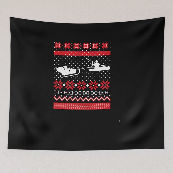 Item preview, Christmas Kayaking Ugly Sweater designed and sold by clickmostro.