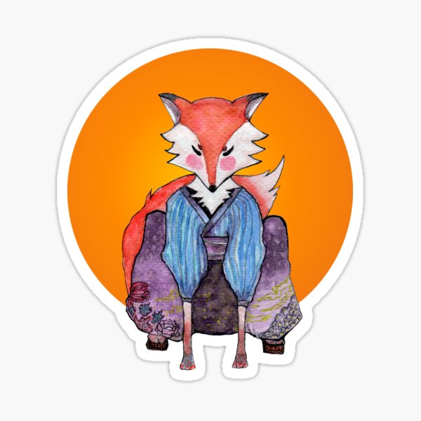 Transformation of Mr. fox Sticker
