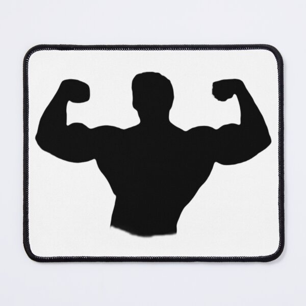 Item preview, ARNOLD SCHWARZENEGGER BLACK SILHOUETTE DOUBLE BICEPS POSE ► ICONIC // BODYBUILDING // WORKOUT designed and sold by MORE-THE-BRAND.