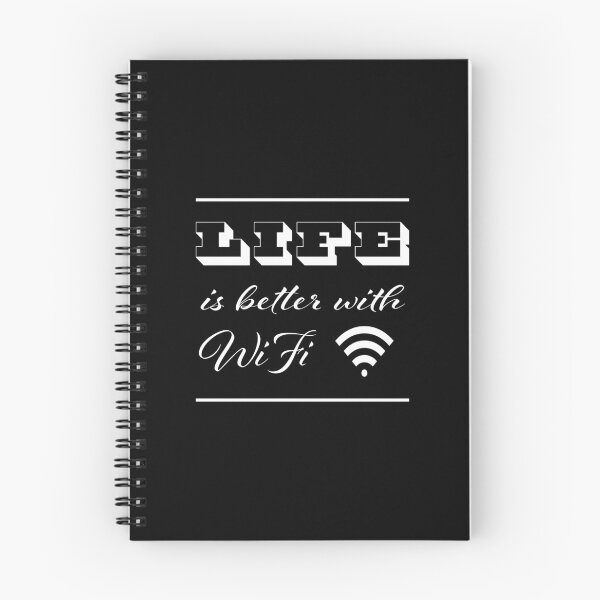 Item preview, La vida es mejor con WiFi - Texto blanco designed and sold by TWPCdesigns.