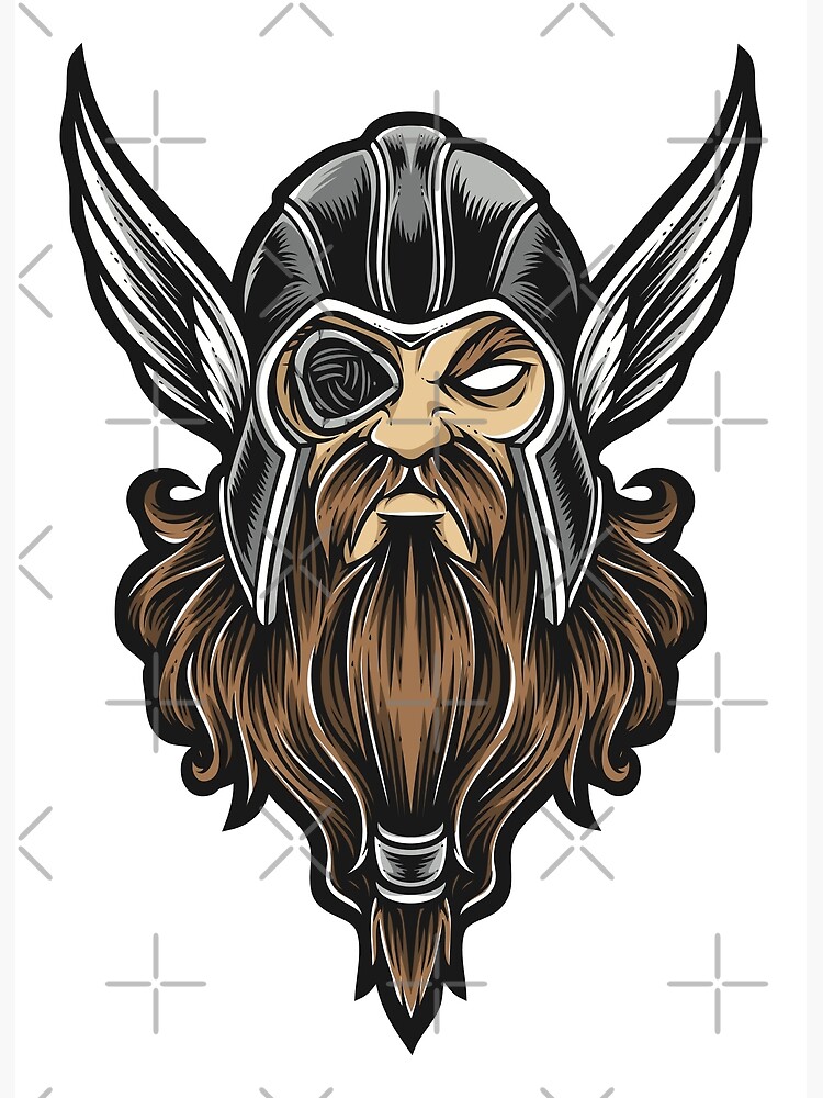 Scandinavian God - Odin Poster for Sale by MyFavorTee