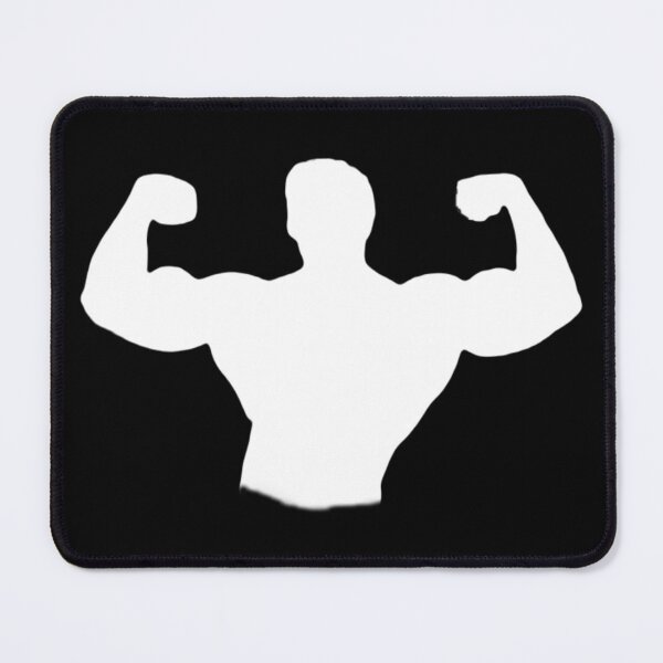 Item preview, ARNOLD SCHWARZENEGGER WHITE SILHOUETTE DOUBLE BICEPS POSE ► ICONIC // BODYBUILDING // WORKOUT designed and sold by MORE-THE-BRAND.