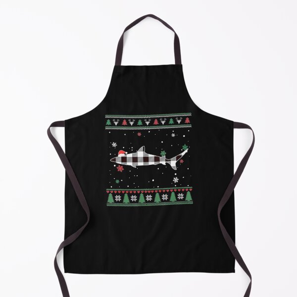 Item preview, Christmas Shark Buffalo Plaid White Ugly designed and sold by Nguyenhaithanh.