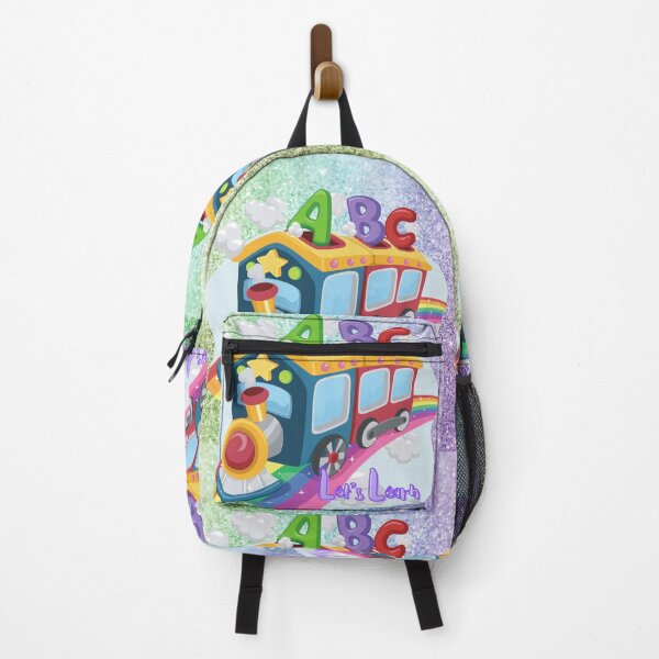 Item preview, Rainbow Sparkle Glitter Gold Star Choo Choo Train - Let's Learn - ABC's designed and sold by Palm-Pineapple.