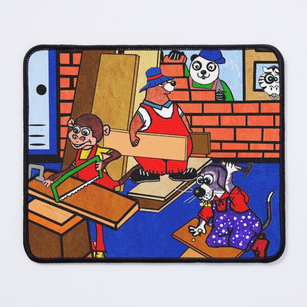 Item preview, Animal builders building a house - panda , bear , monkey , dog and zebra designed and sold by Shirley cute art .
