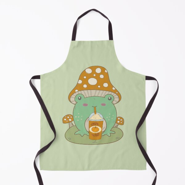 Item preview, Cottagecore Frog & Pumpkin Spice Latte designed and sold by GrimButterfly.