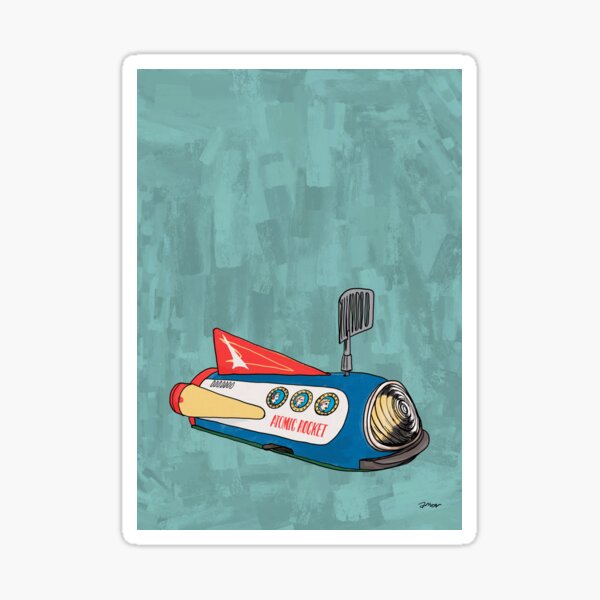 Atomic Rocket Sticker