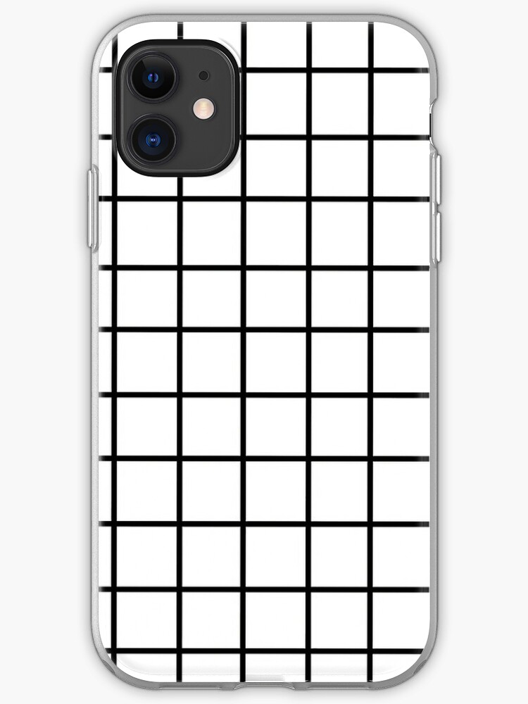 White Tumblr Grid Pattern Iphone Case Cover By Snoopysneek