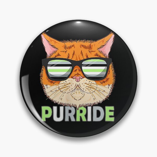 Item preview, Agender Purride Cat Kitten Sunglasses Pocket Gay Pride  designed and sold by SaltyFNG.