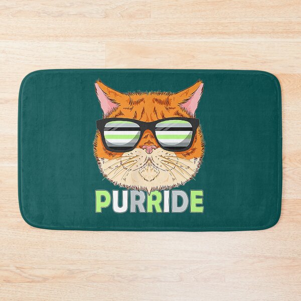 Item preview, Agender Purride Cat Kitten Sunglasses Pocket Gay Pride  designed and sold by SaltyFNG.