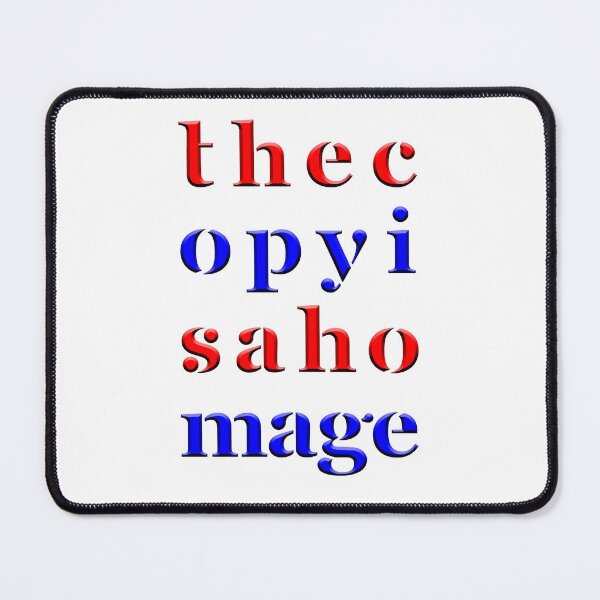 Item preview, The Copy is a Homage - Red Blue designed and sold by Hell-Prints.