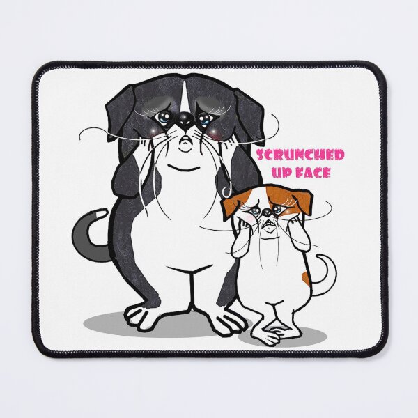 Item preview, Cute dogs scrunched up faces designed and sold by Shirley cute art .