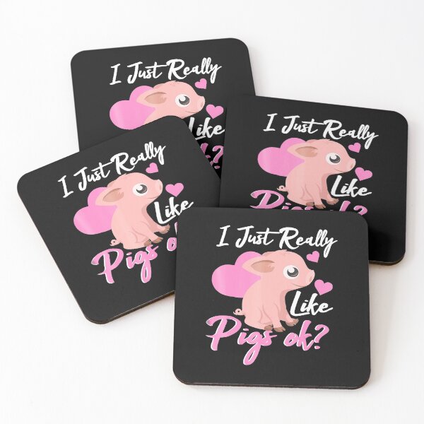 Item preview, Cute Pig Lovers T Shirt - I Just Really Like Pigs Ok Gifts designed and sold by SeleneFrances.