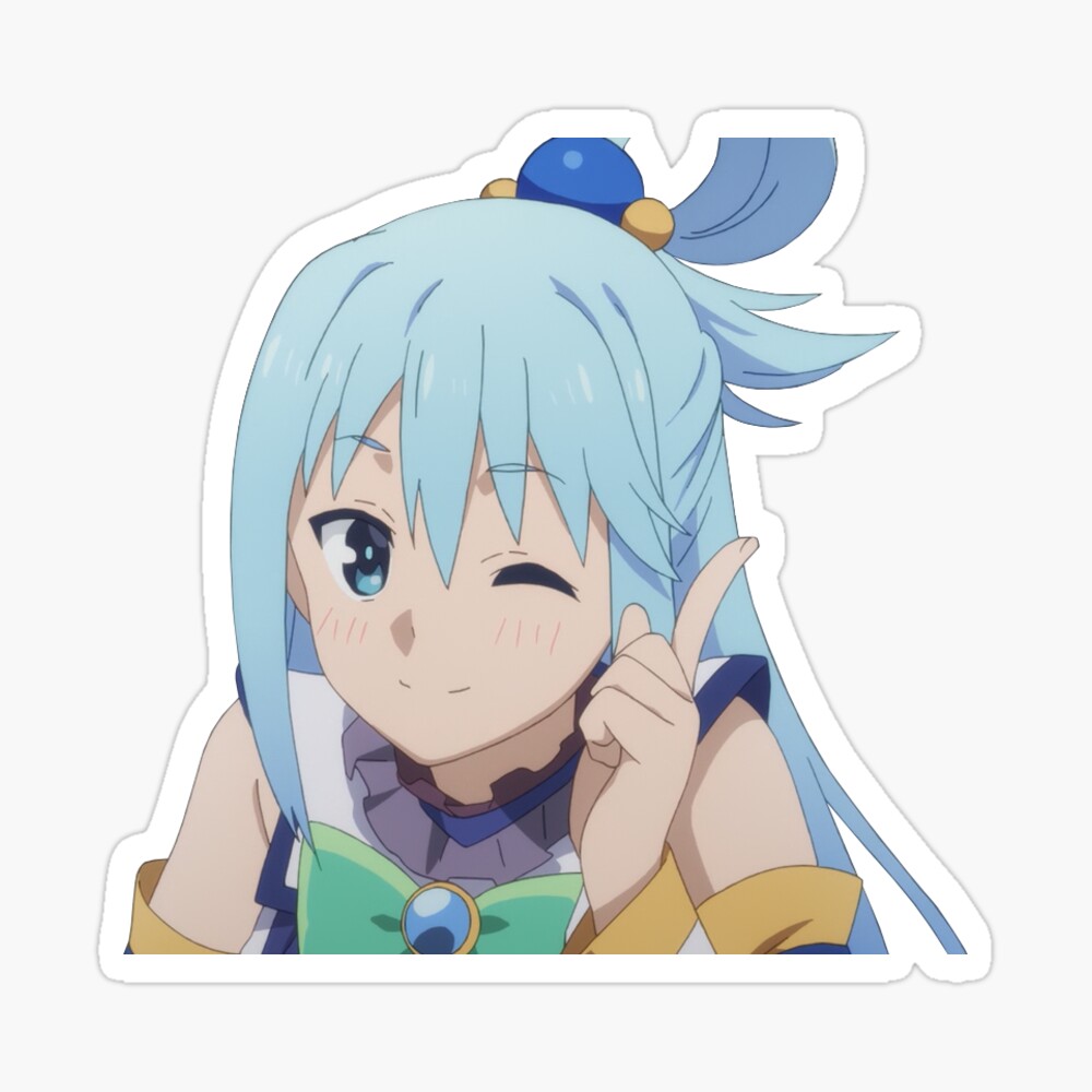 Konosuba -- Aqua Anime Decal Sticker – KyokoVinyl