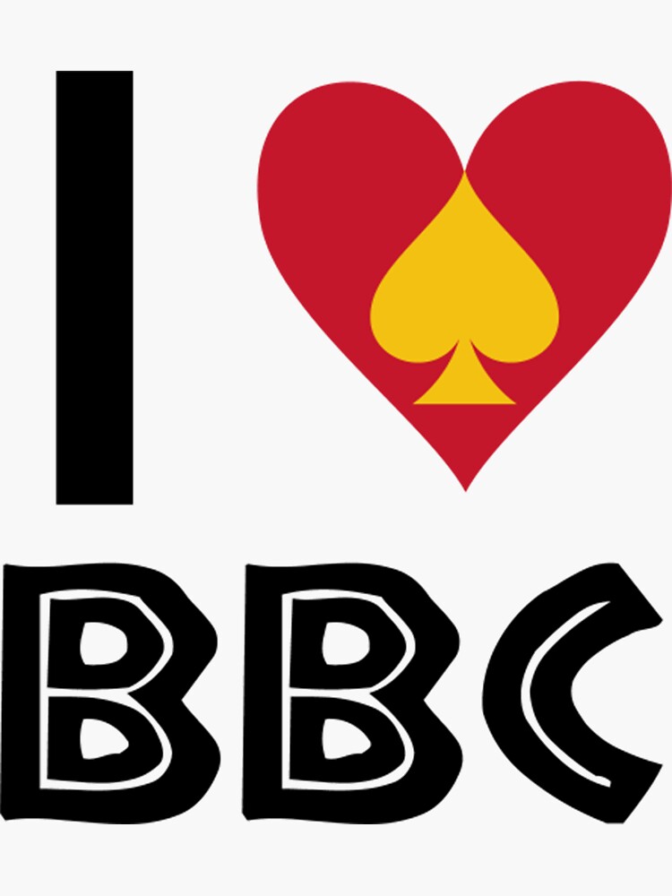 I Love Bbc Sticker Durable, Waterproof, Fun Adult Humor Sticker