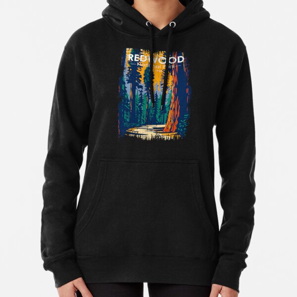 Redwood National Park California Vintage Pullover Hoodie