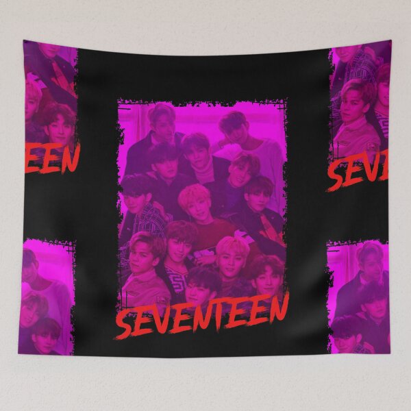 Item preview, Seventeen Kpop Group Members Purple Korean Kpop RGB Color Design designed and sold by Piosenka Art.