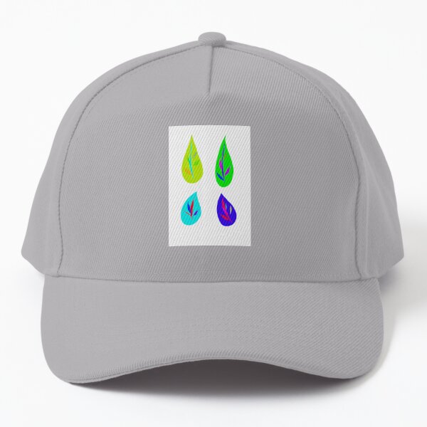 Colored leaves stickers Baseball Cap