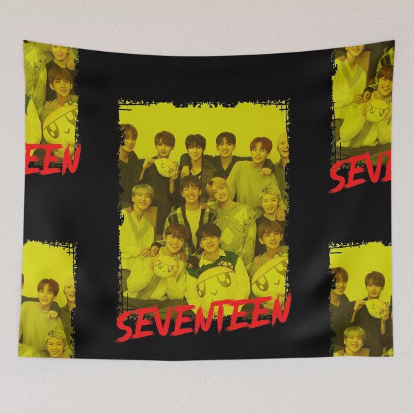 Item preview, Seventeen Kpop Group Members Yellow Korean Kpop RGB Color Design designed and sold by Piosenka Art.