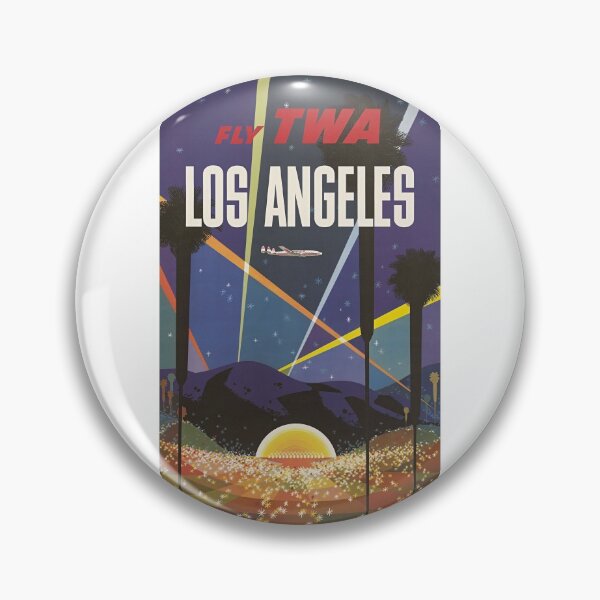 Item preview, TWA Los Angeles - Vintage Airline poster designed and sold by AirlineBoutique.