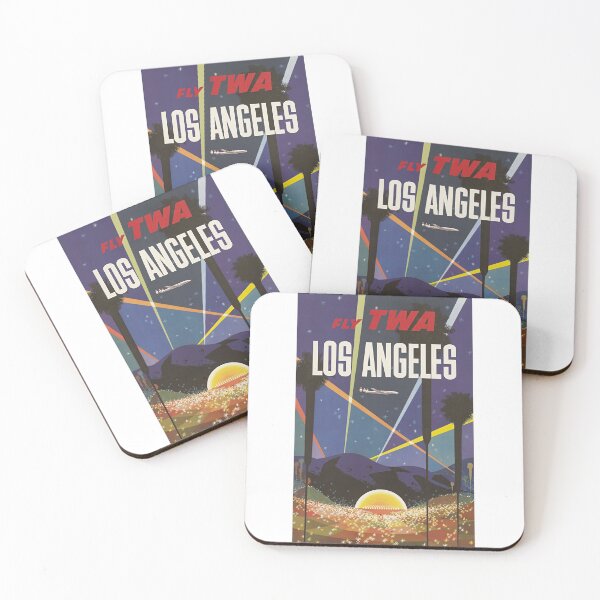 Artikelvorschau, TWA Los Angeles - Vintage-Fluglinienplakat entworfen und verkauft von AirlineBoutique.