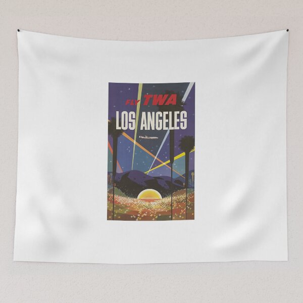 Item preview, TWA Los Angeles - Vintage Airline poster designed and sold by AirlineBoutique.