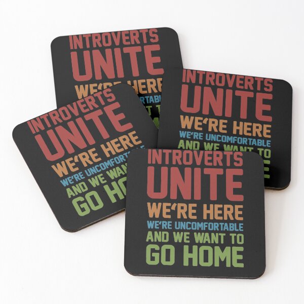 Item preview, Introverts Unite - We're Here We're Uncomfortable And We Want To Go Home designed and sold by clickmostro.
