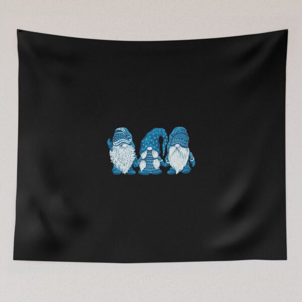 Item preview, Three Gnomes In Blue Costume Christmas Hanging With Gnomes designed and sold by beckergree.