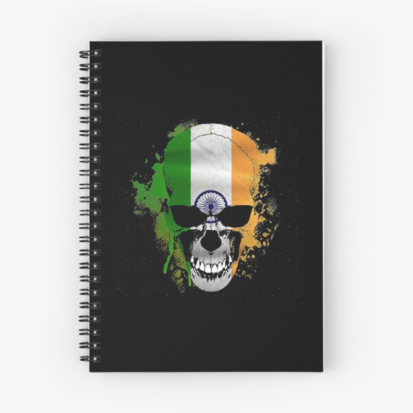 Artikelvorschau, Indian Flag T-ShirtIndian Skull entworfen und verkauft von AlinBusit.