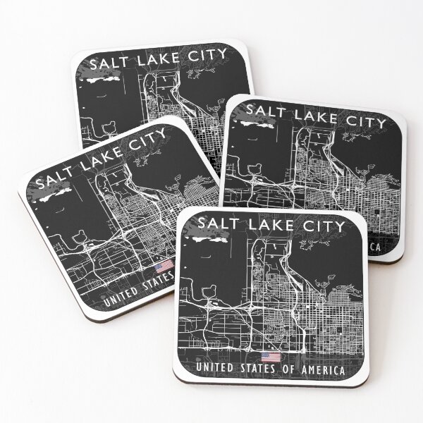 Item preview, SALT LAKE CITY MAP USA designed and sold by hatimelhag.
