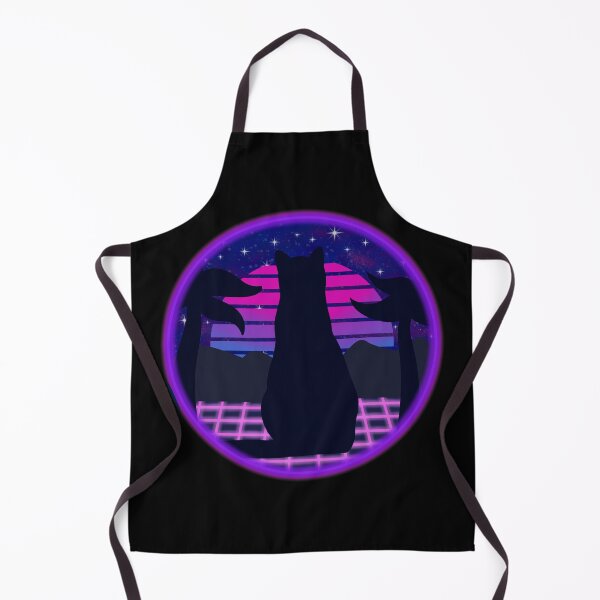 Item preview, Cat vaporwave sunset designed and sold by Rhiannonkl.