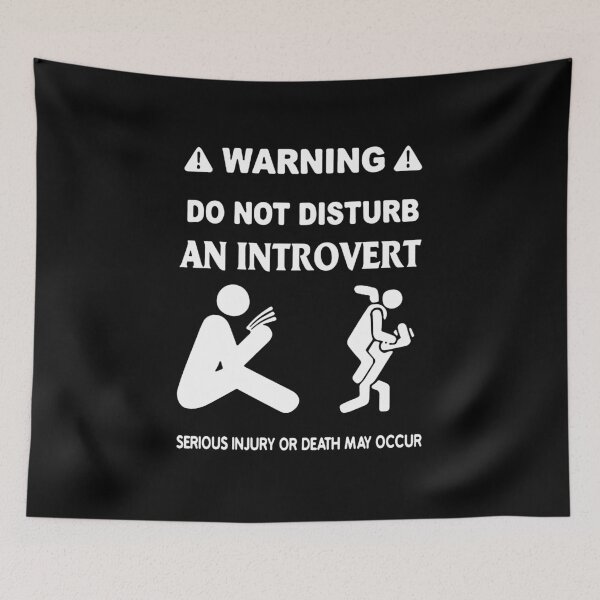 Item preview, Warning Do Not Disturb An Introvert designed and sold by clickmostro.