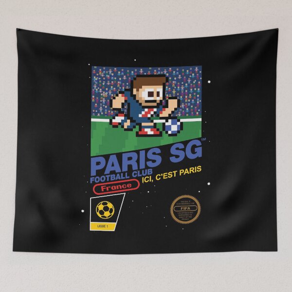 Item preview, Paris Saint-Germain FC (8-bit Football / Soccer Videogame Cart) designed and sold by The Armorsmith.