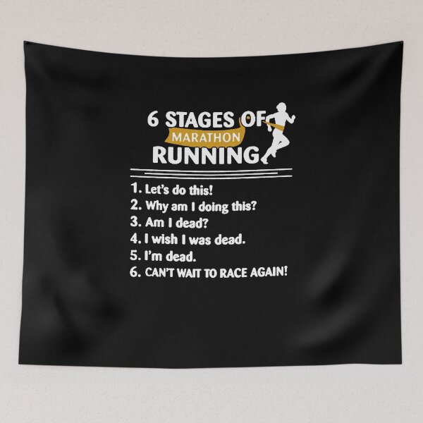 Item preview, 6 Stages Of Marathon designed and sold by clickmostro.