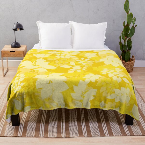 Item preview, Yellow camo botanical abstract floral pattern designed and sold by BLMcreations.